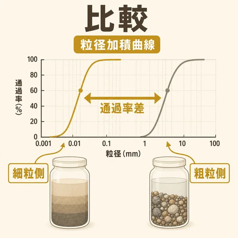 粒径加積曲線 - ieshima-edu 用語集